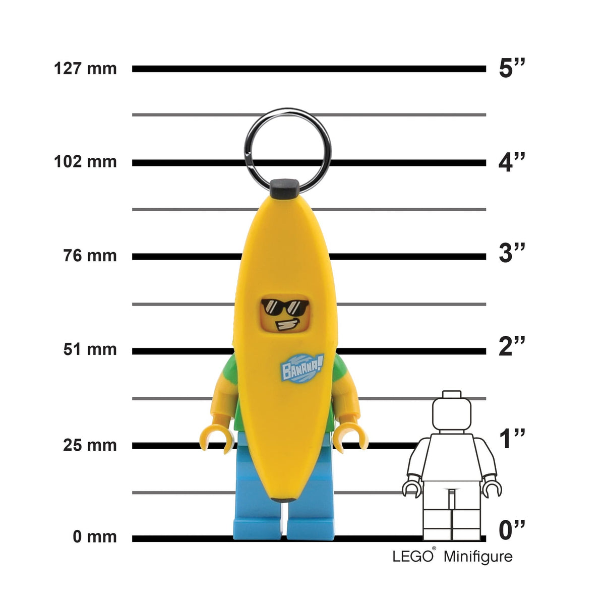 LEGO ICONIC Banana Guy Keychain Light
