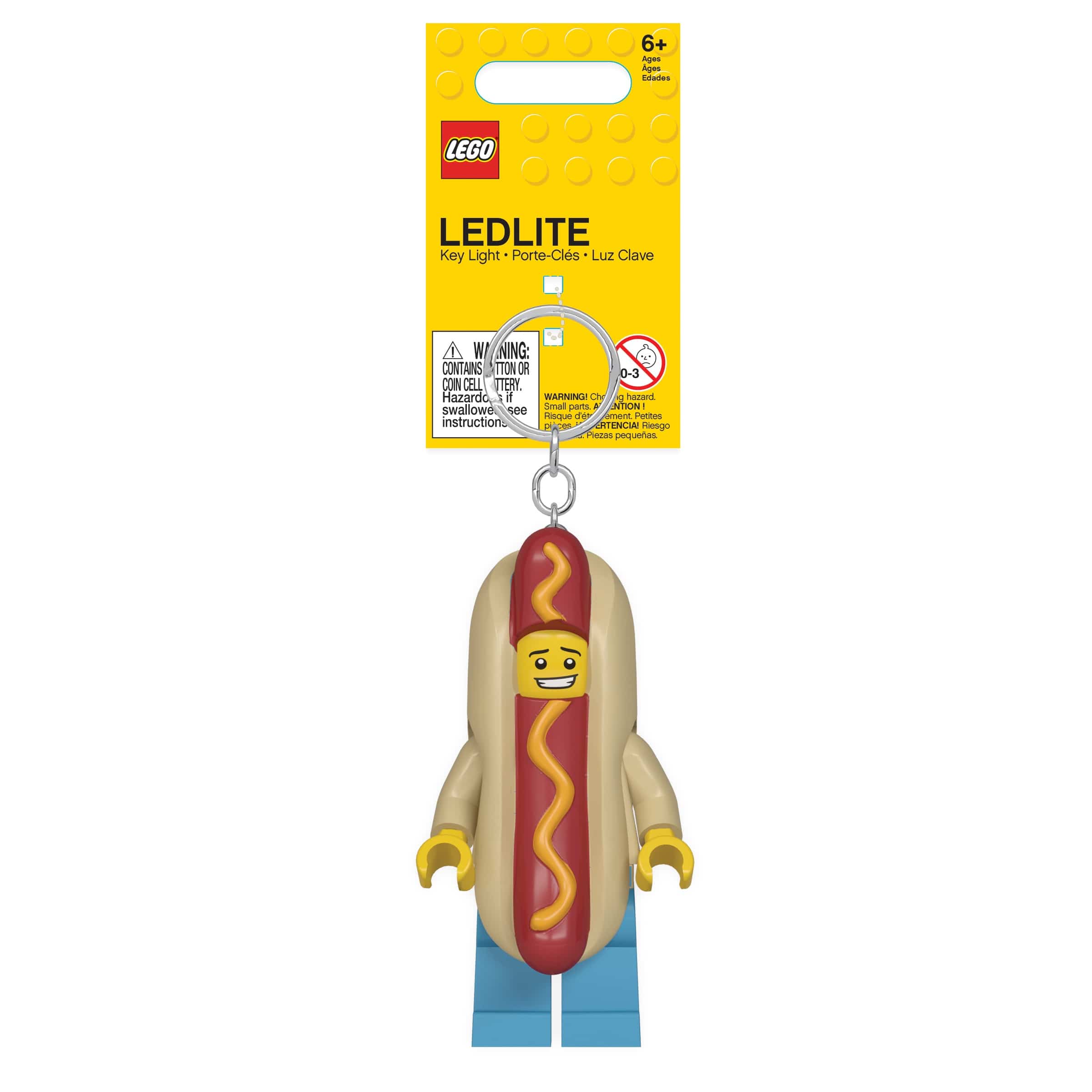 LEGO ICONIC Hot Dog Guy Keychain Light