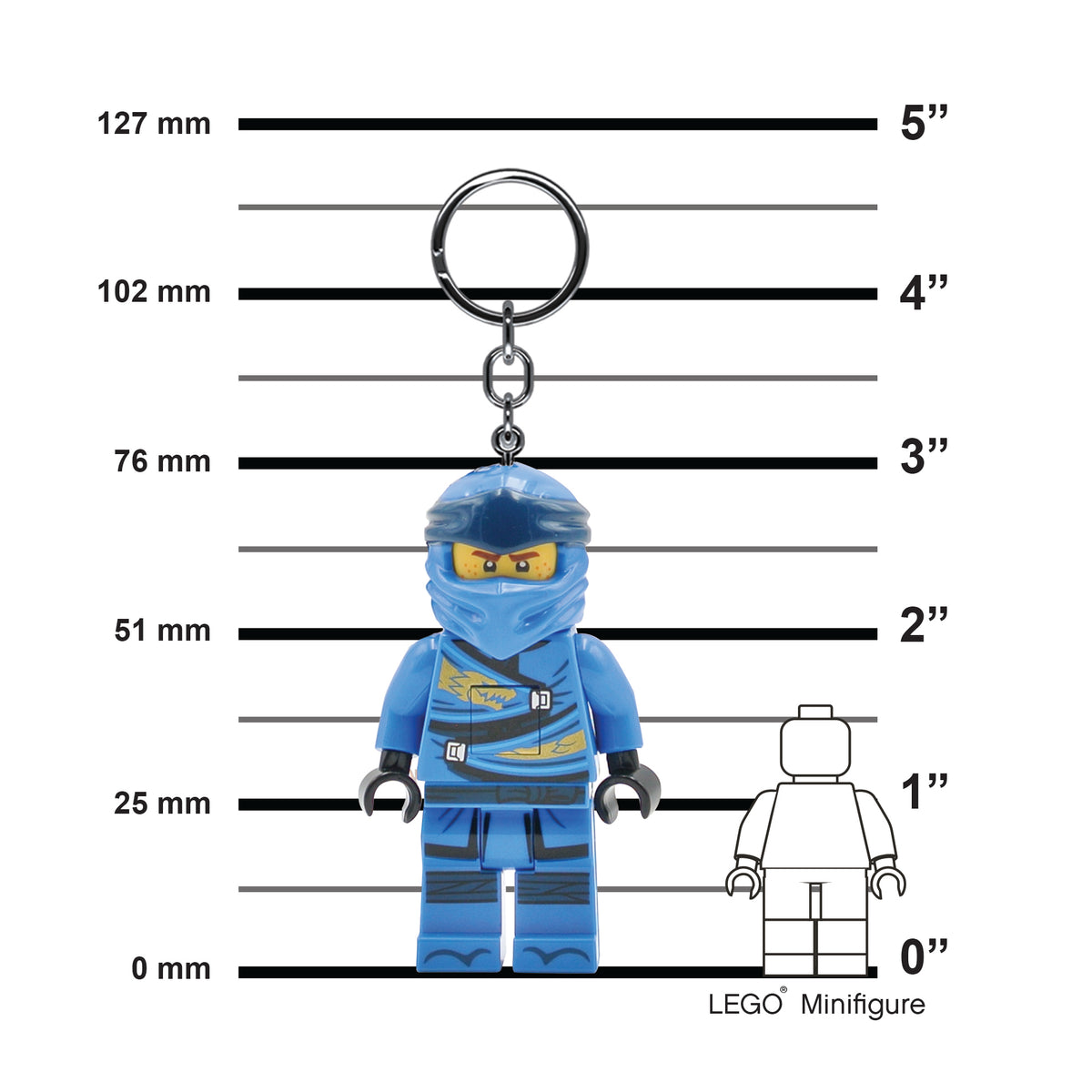LEGO NINJAGO Legacy Jay Keychain Light
