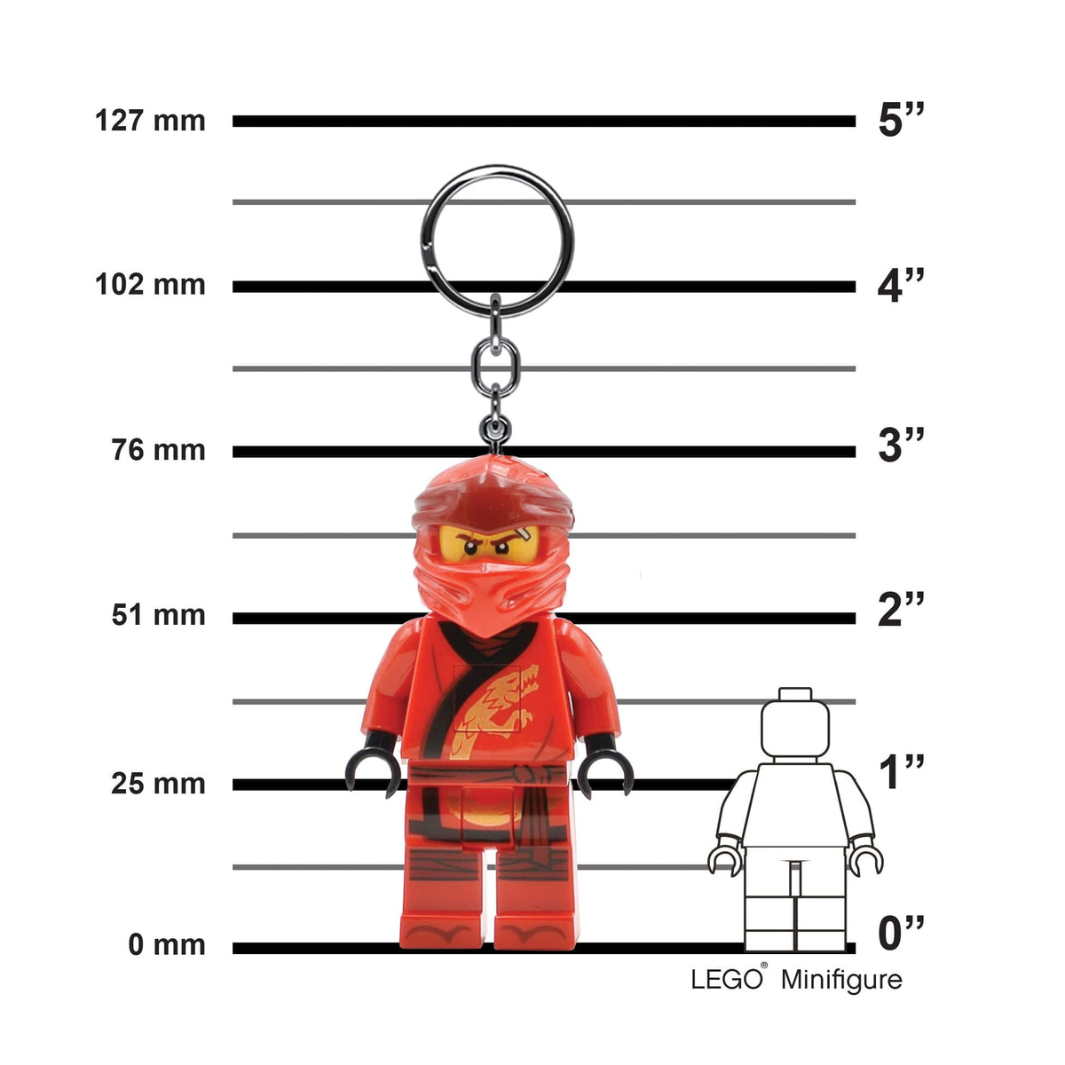LEGO NINJAGO Legacy Kai Keychain Light