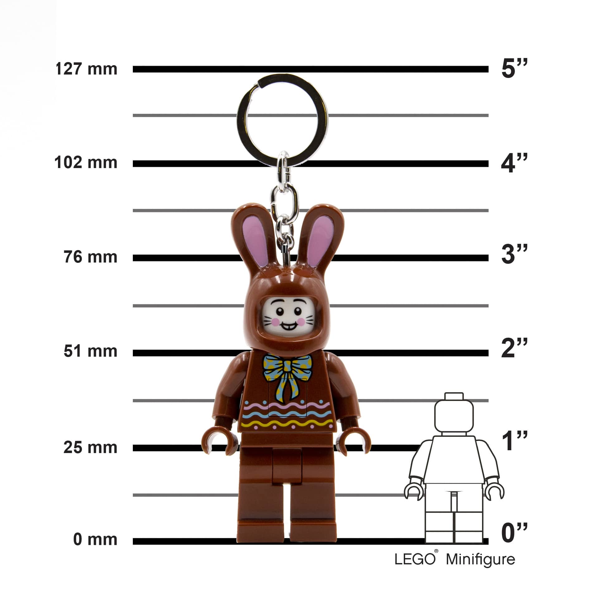 LEGO ICONIC Chocolate Bunny Keychain Light