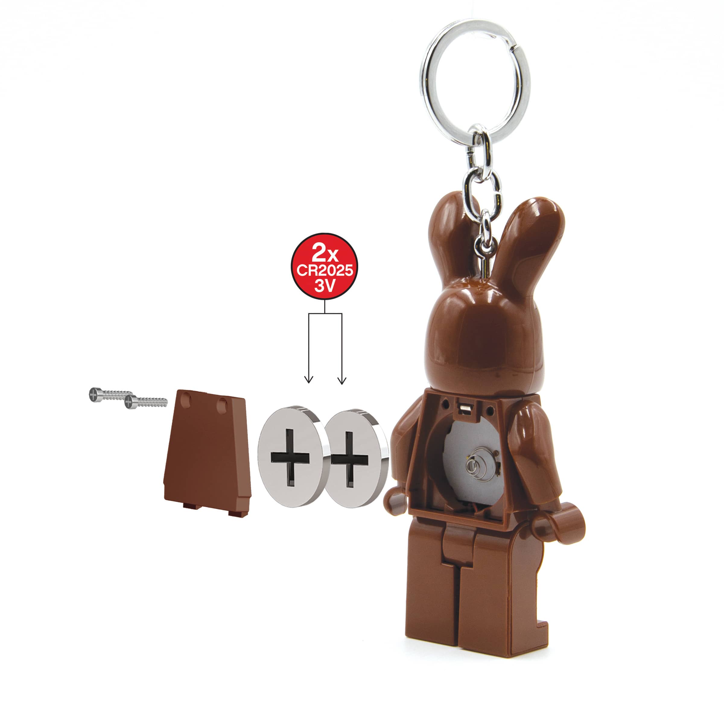 LEGO ICONIC Chocolate Bunny Keychain Light