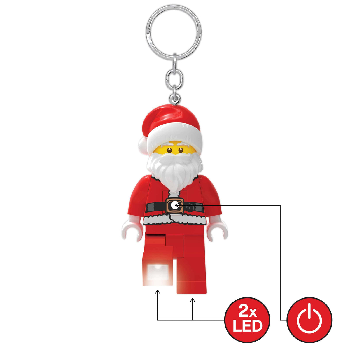 LEGO ICONIC Santa Keychain Light