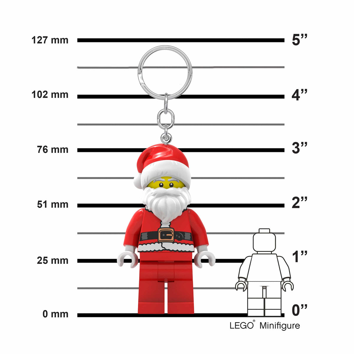 LEGO ICONIC Santa Keychain Light