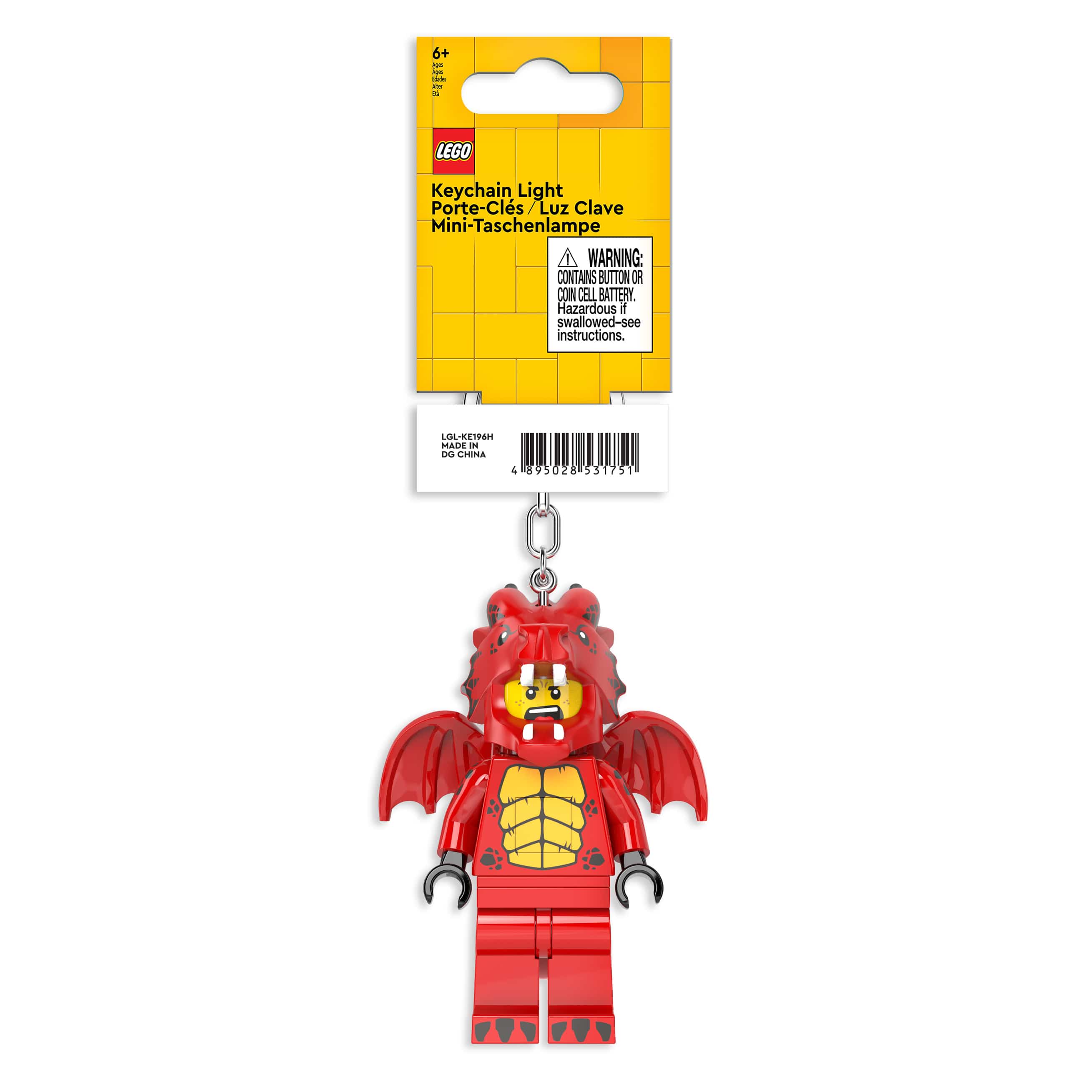 LEGO MINIFIGURES Dragon Suit Guy Keychain Light