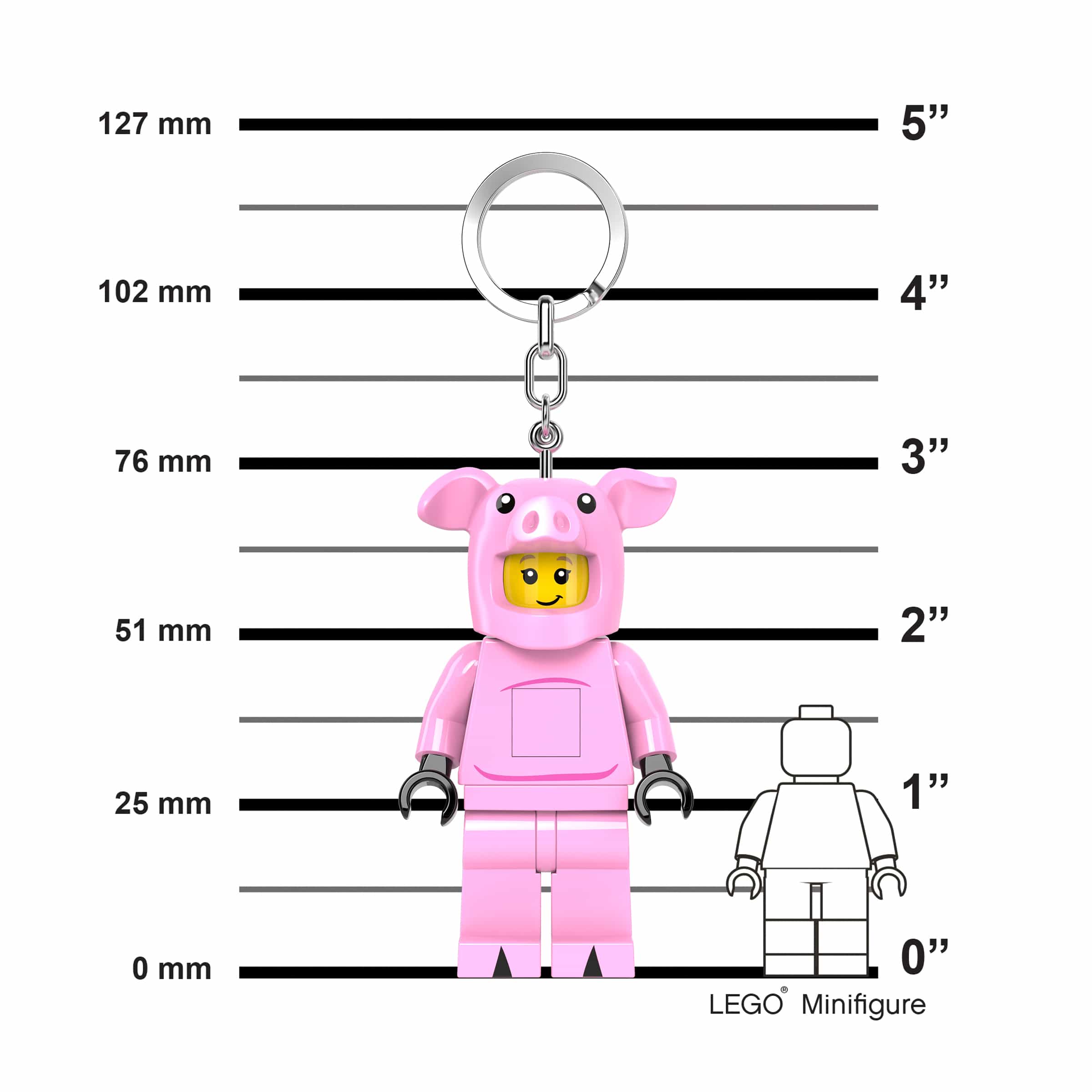 LEGO MINIFIGURES  Piggy Guy Keychain Light