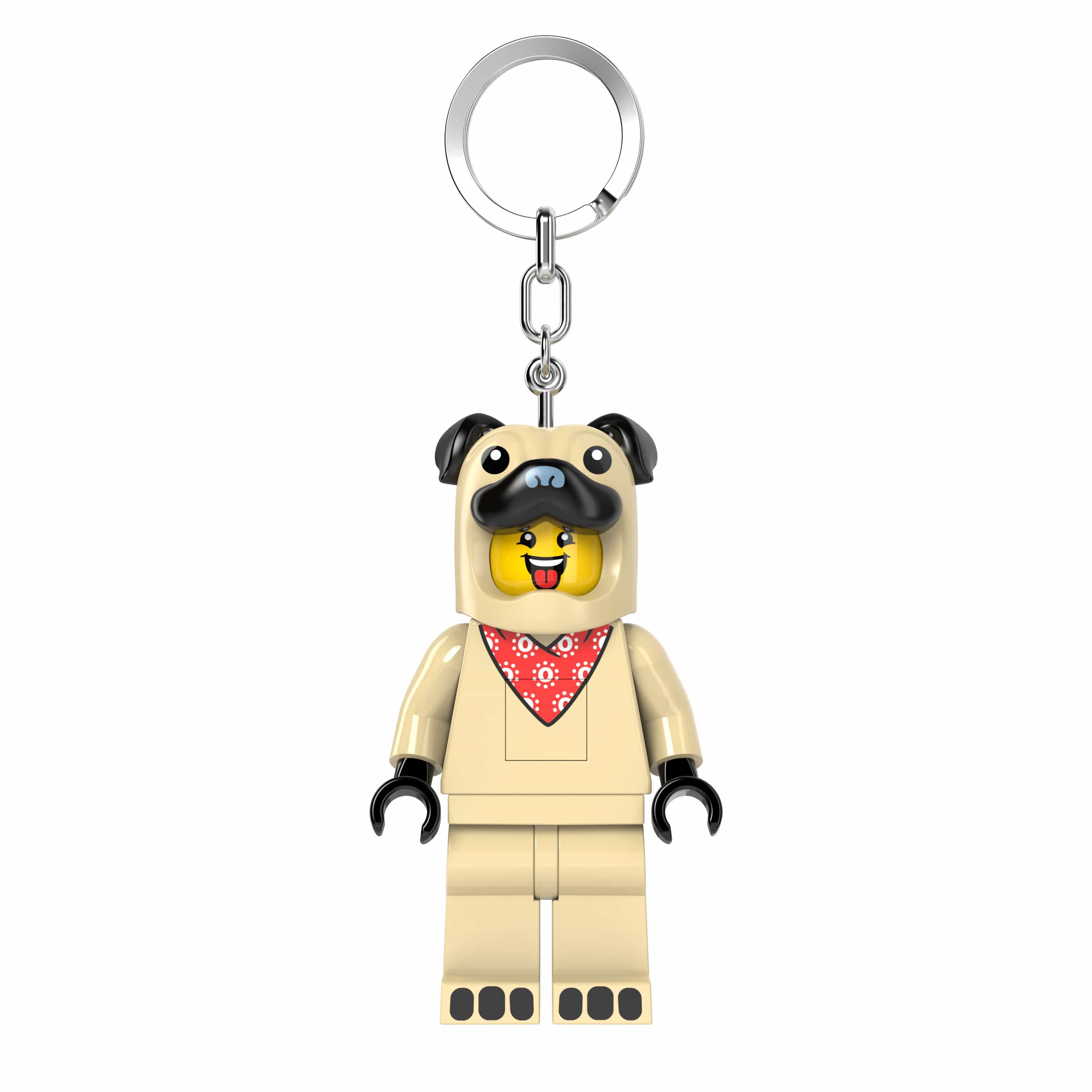 LEGO MINIFIGURES Pug Costume Guy Keychain Light