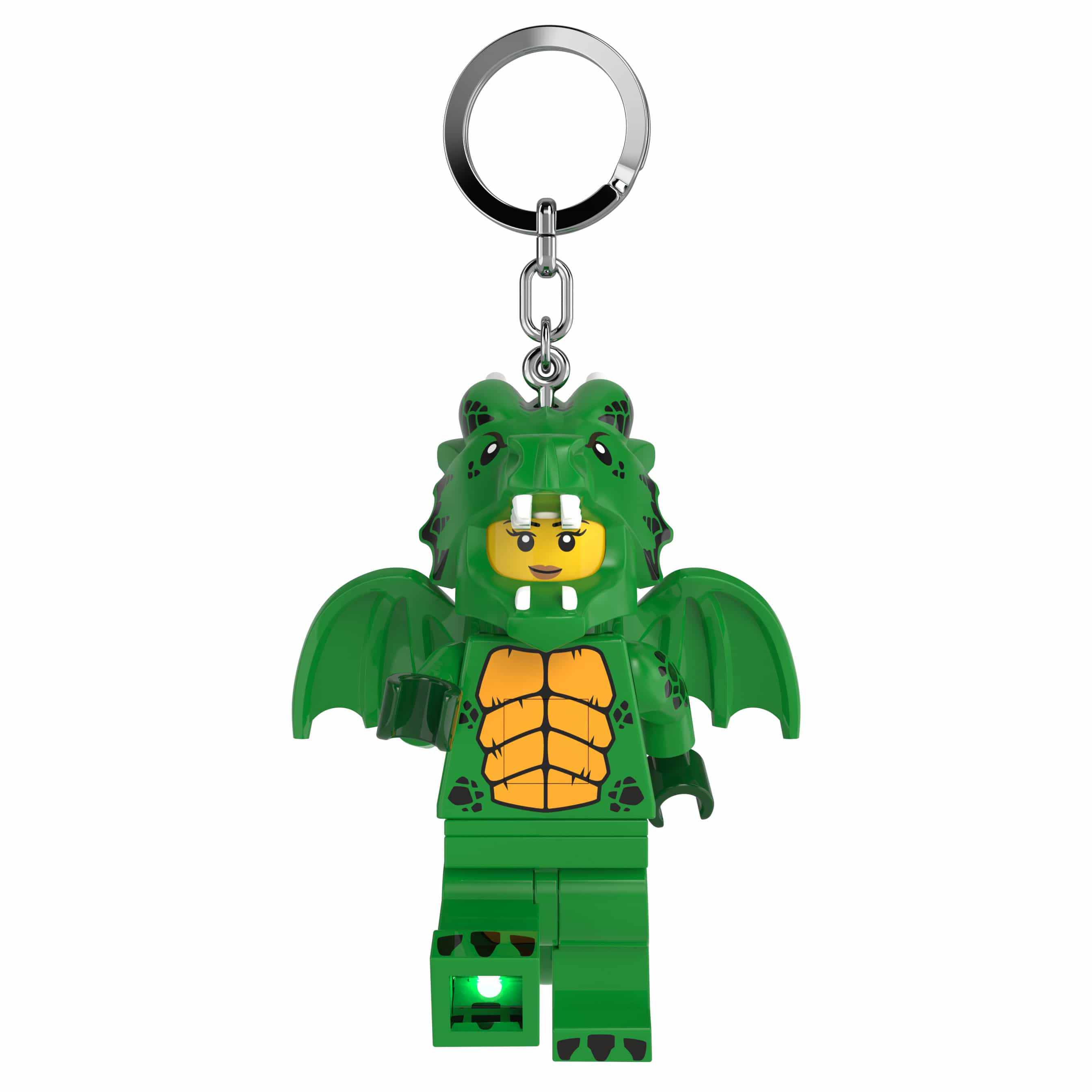 LEGO MINIFIGURES Green Dragon Girl Keychain Light