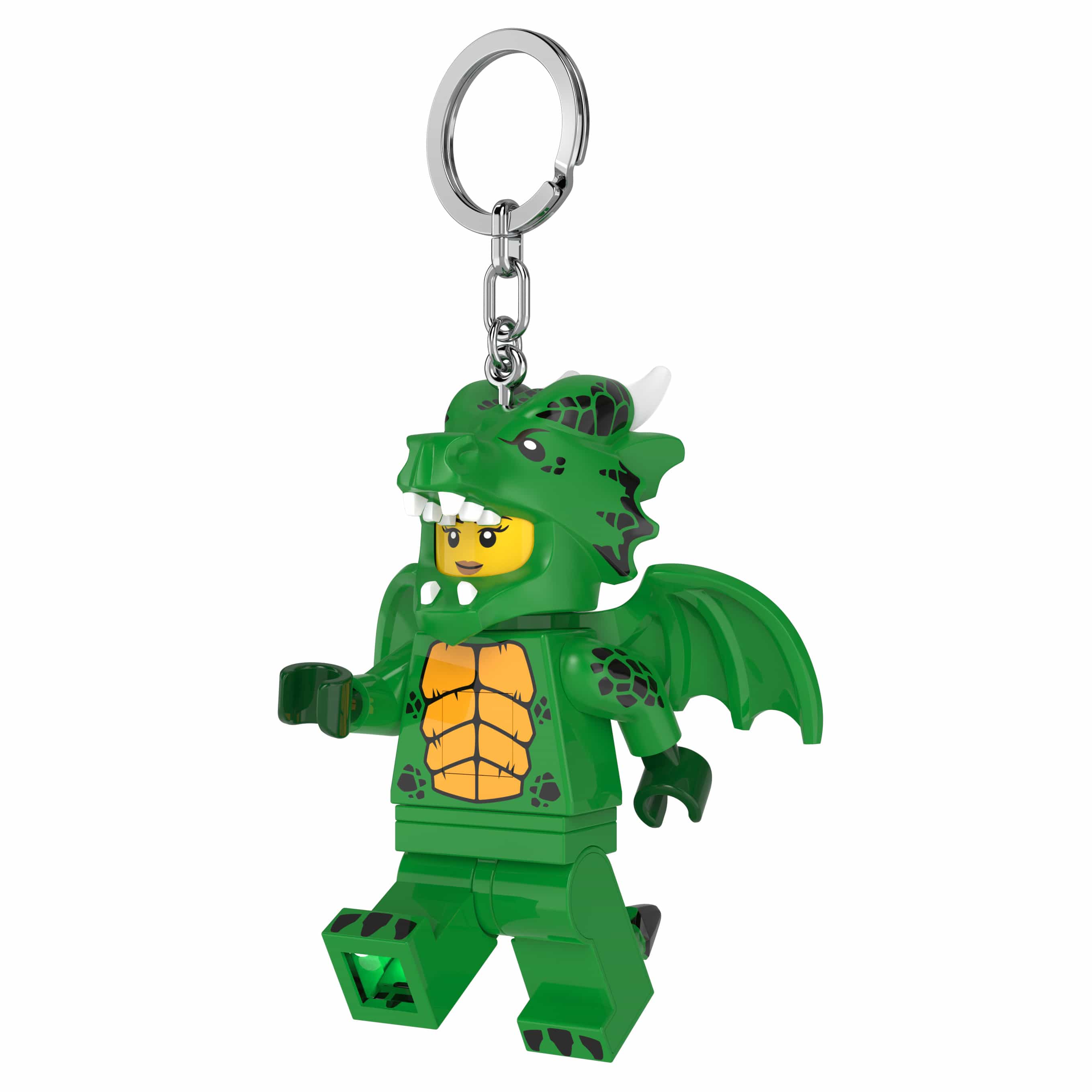 LEGO MINIFIGURES Green Dragon Girl Keychain Light