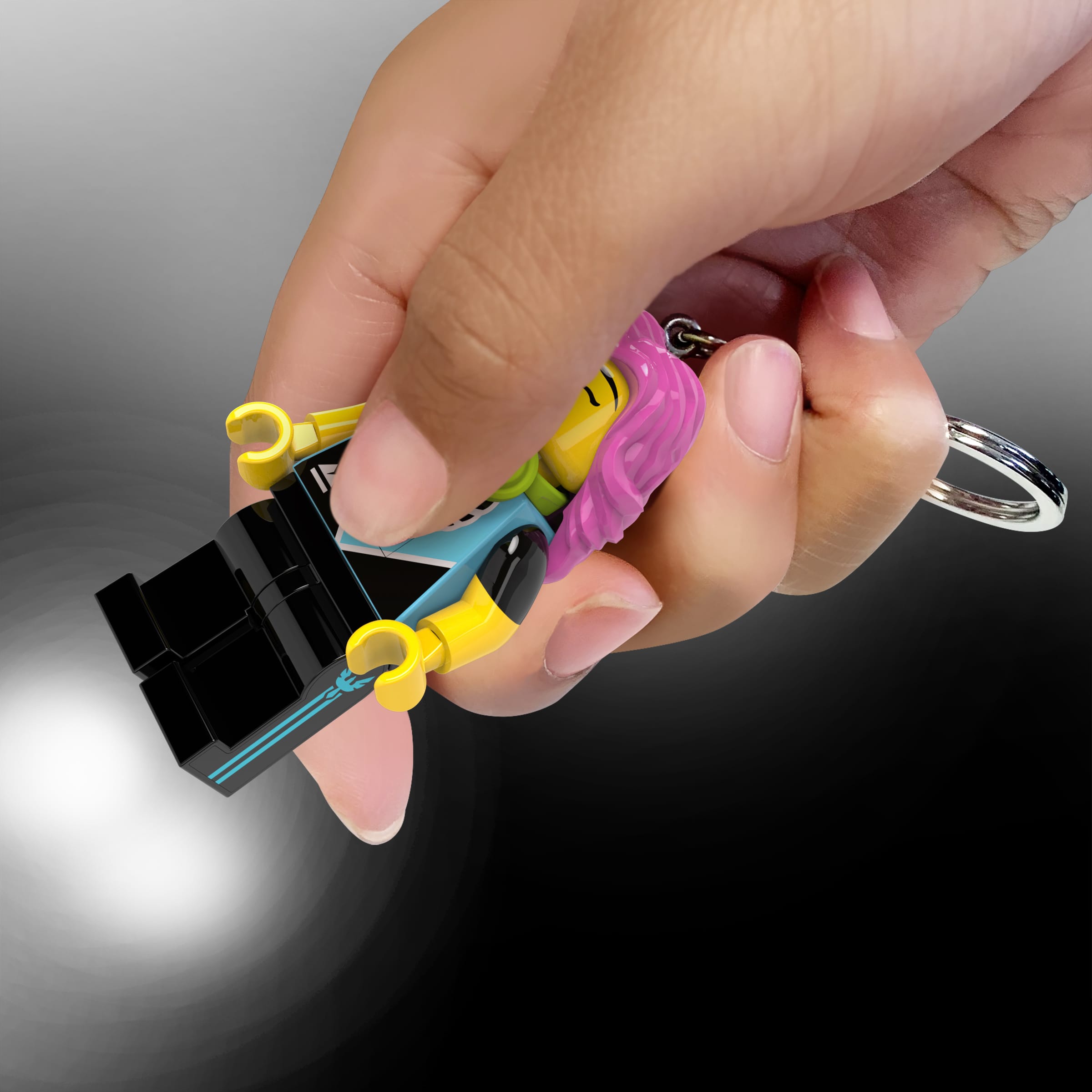 LEGO MINIFIGURES Gamer Girl Keychain Light