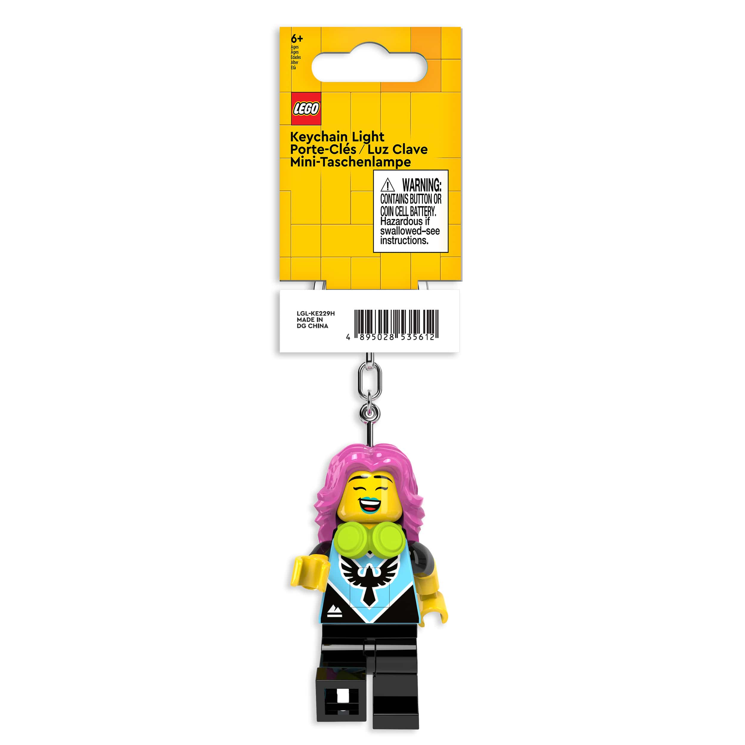 LEGO MINIFIGURES Gamer Girl Keychain Light