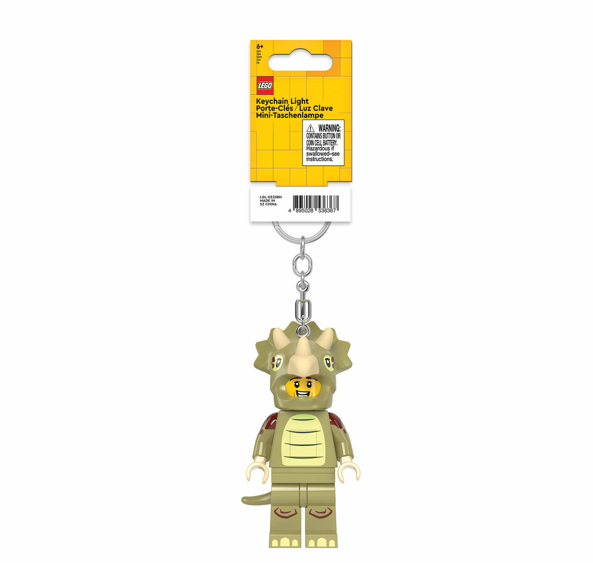 LEGO MINIFIGURES Triceratops Costume Fan Key Light