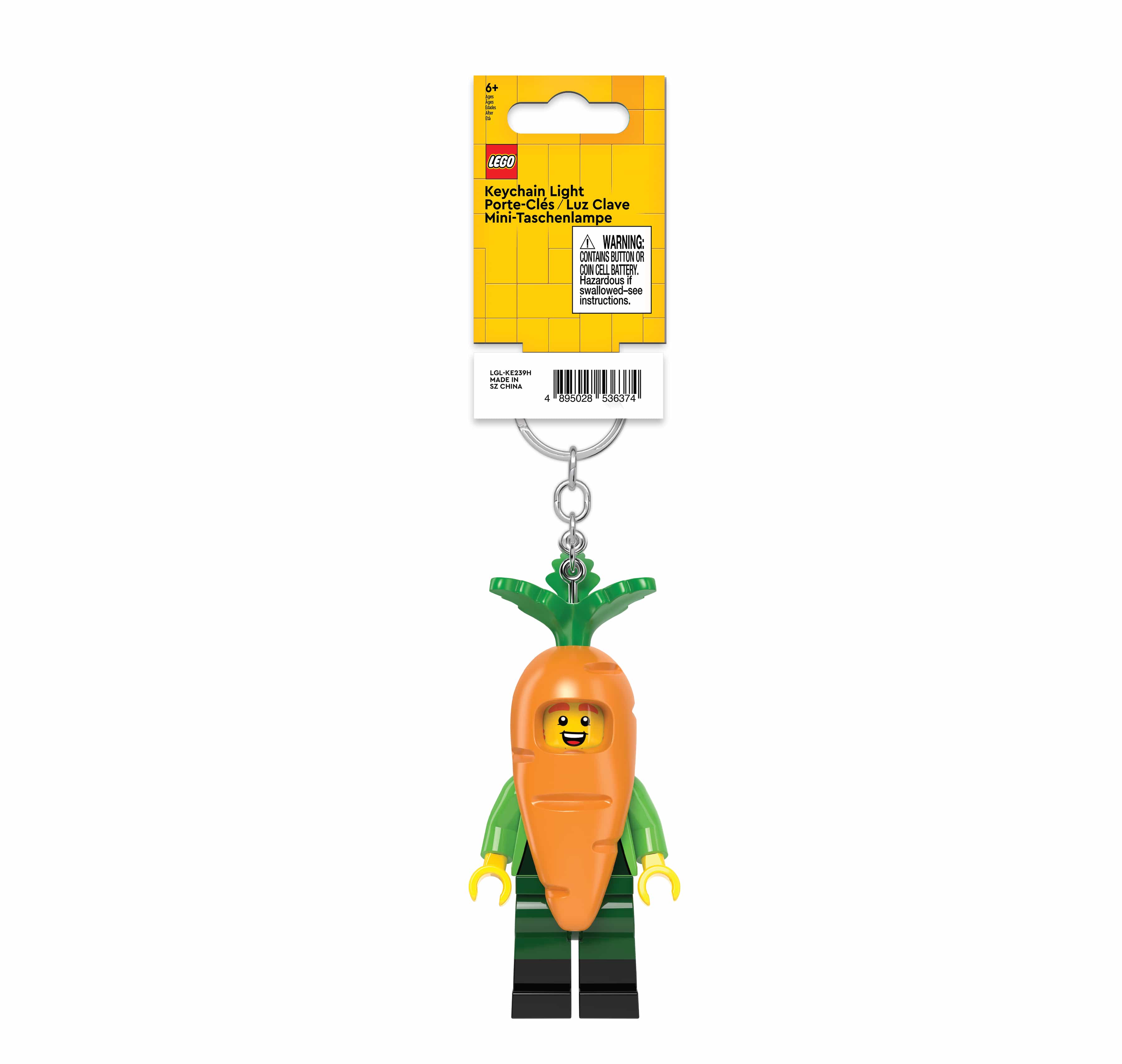 LEGO MINIFIGURES Carrot Mascot Keychain Light