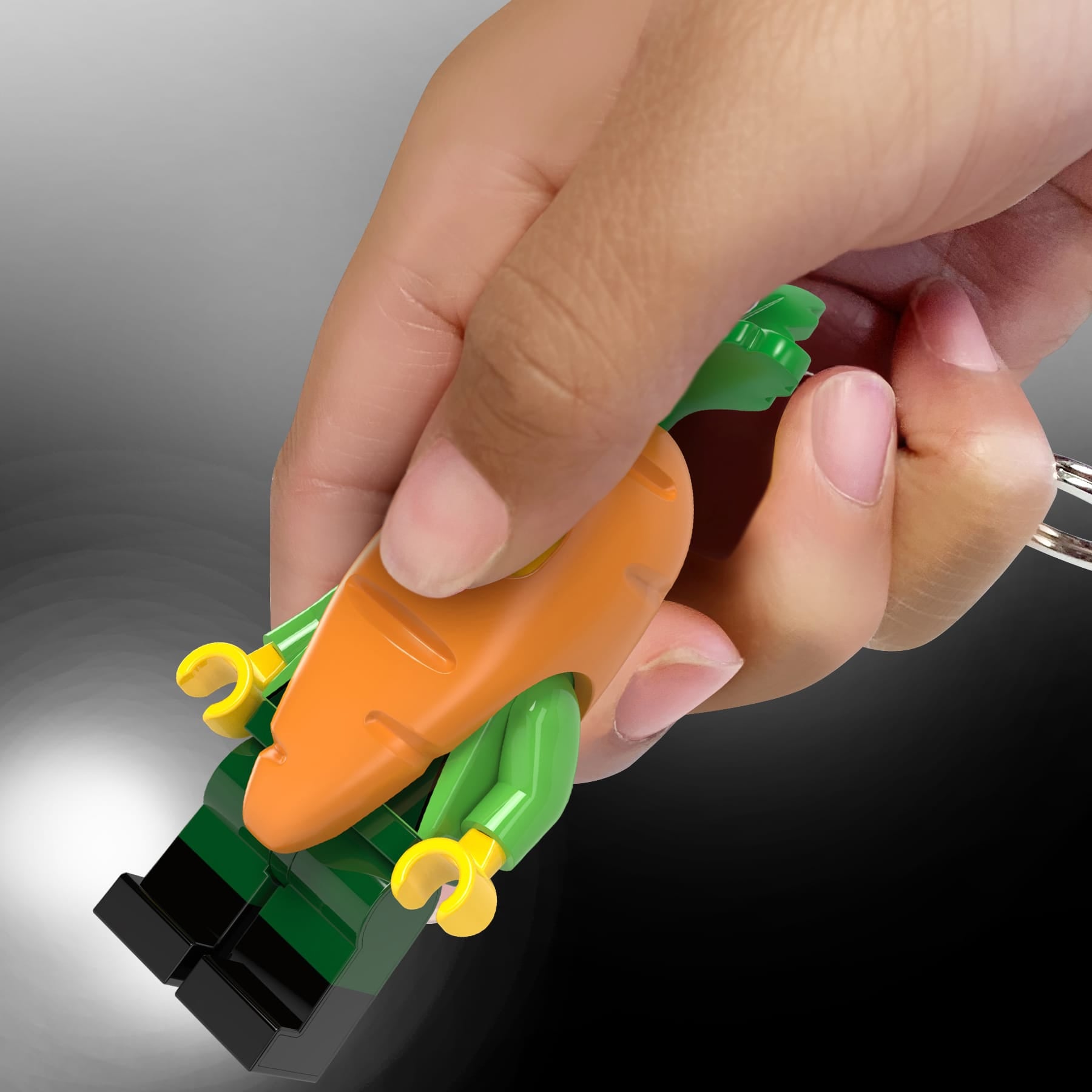 LEGO MINIFIGURES Carrot Mascot Keychain Light