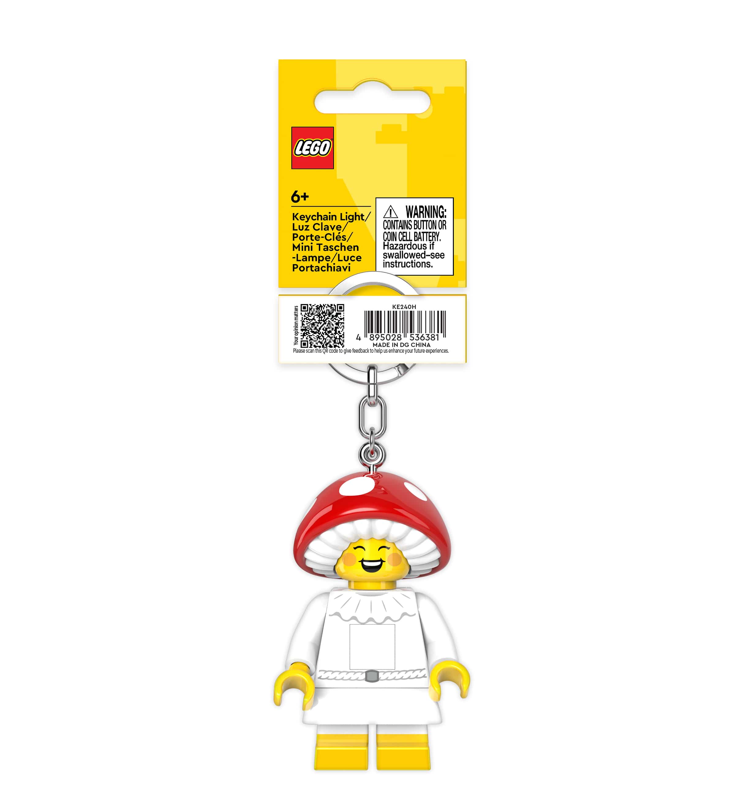 LEGO MINIFIGURES Mushroom Sprite Keychain Light