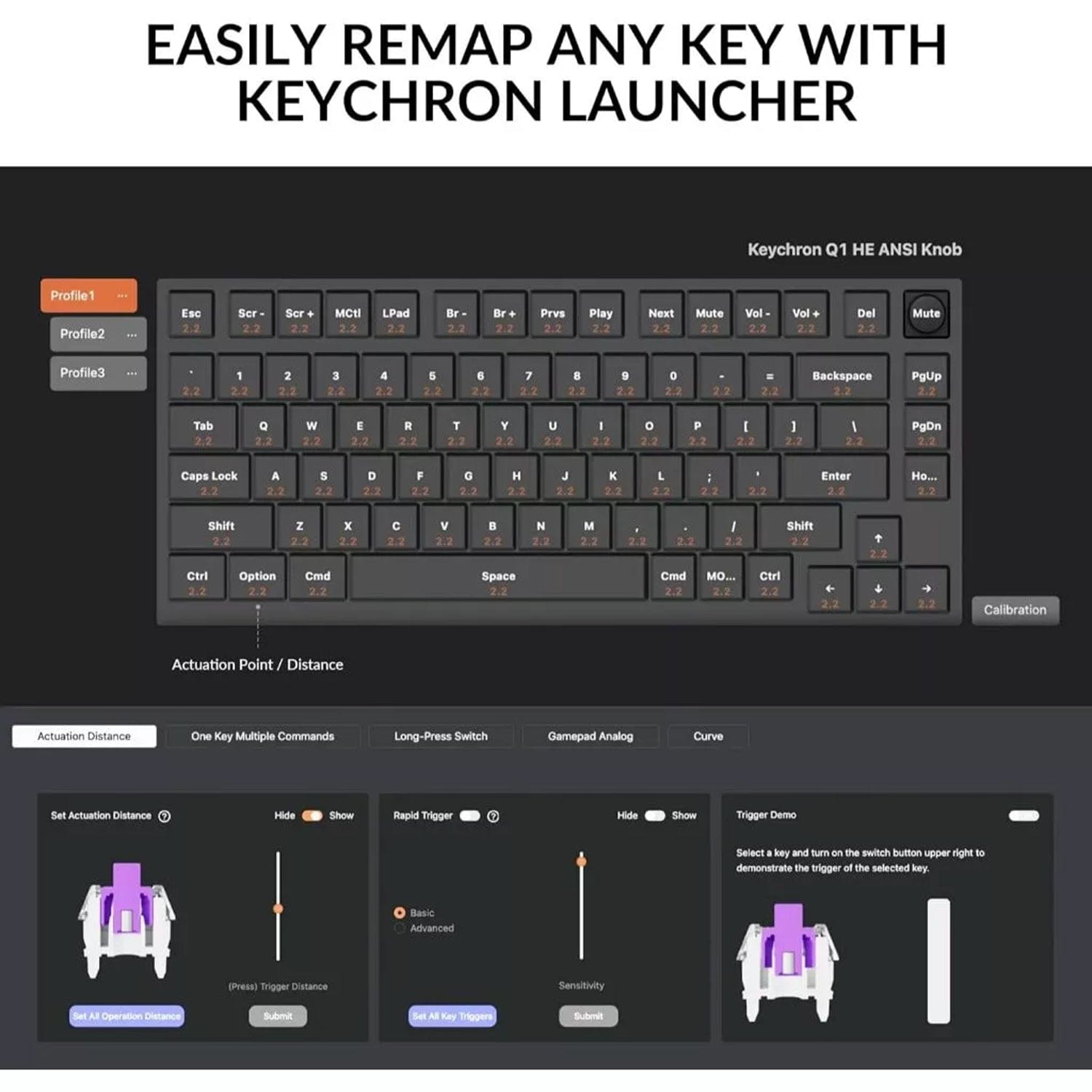 Keychron HE Series | Q1 HE QMK Wireless Custom Mechanical Keyboard