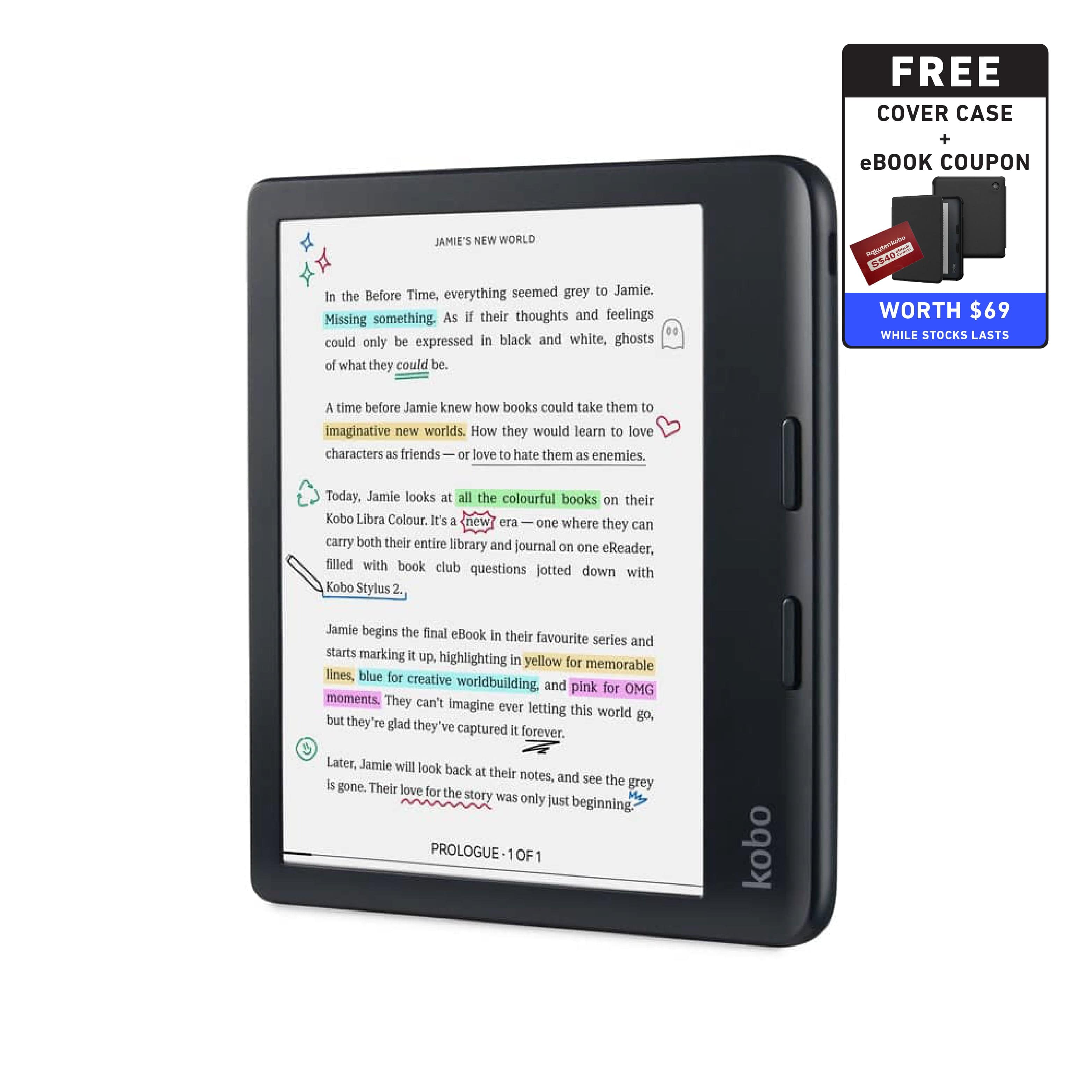 Kobo Libra Colour e-Reader with 7" E Ink Kaleido 3 Display