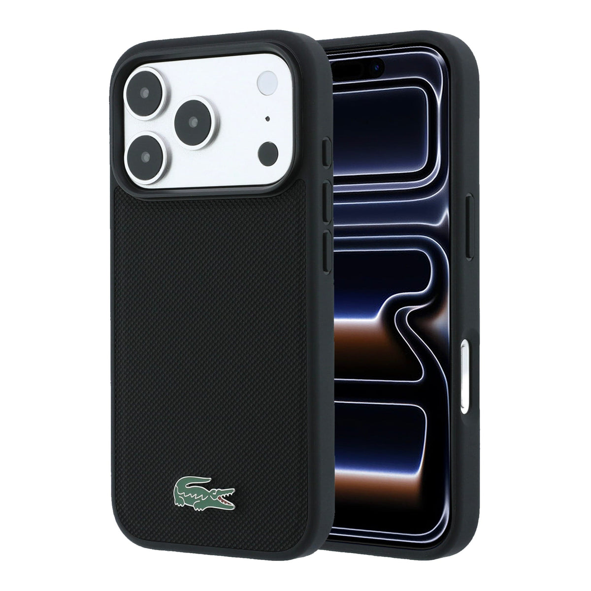 Lacoste Iconic Petit Pique PU Lacquer Logo MagSafe Case For iPhone 18 Pro