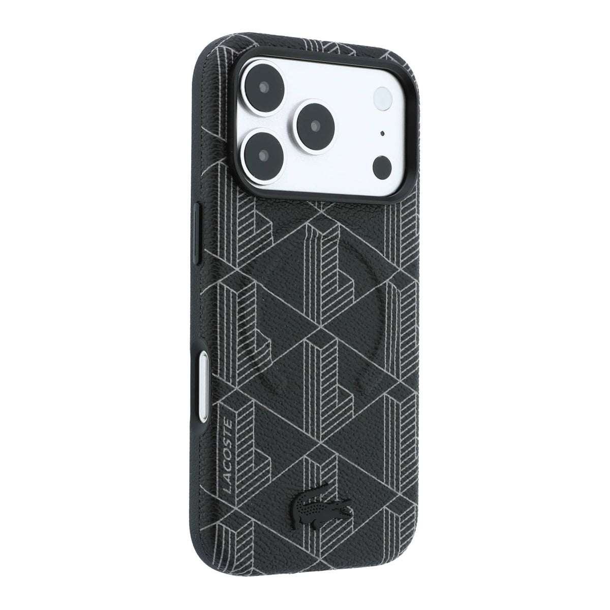 Lacoste PU Leather Blend Embossed MagSafe Case For iPhone 18 Pro Max