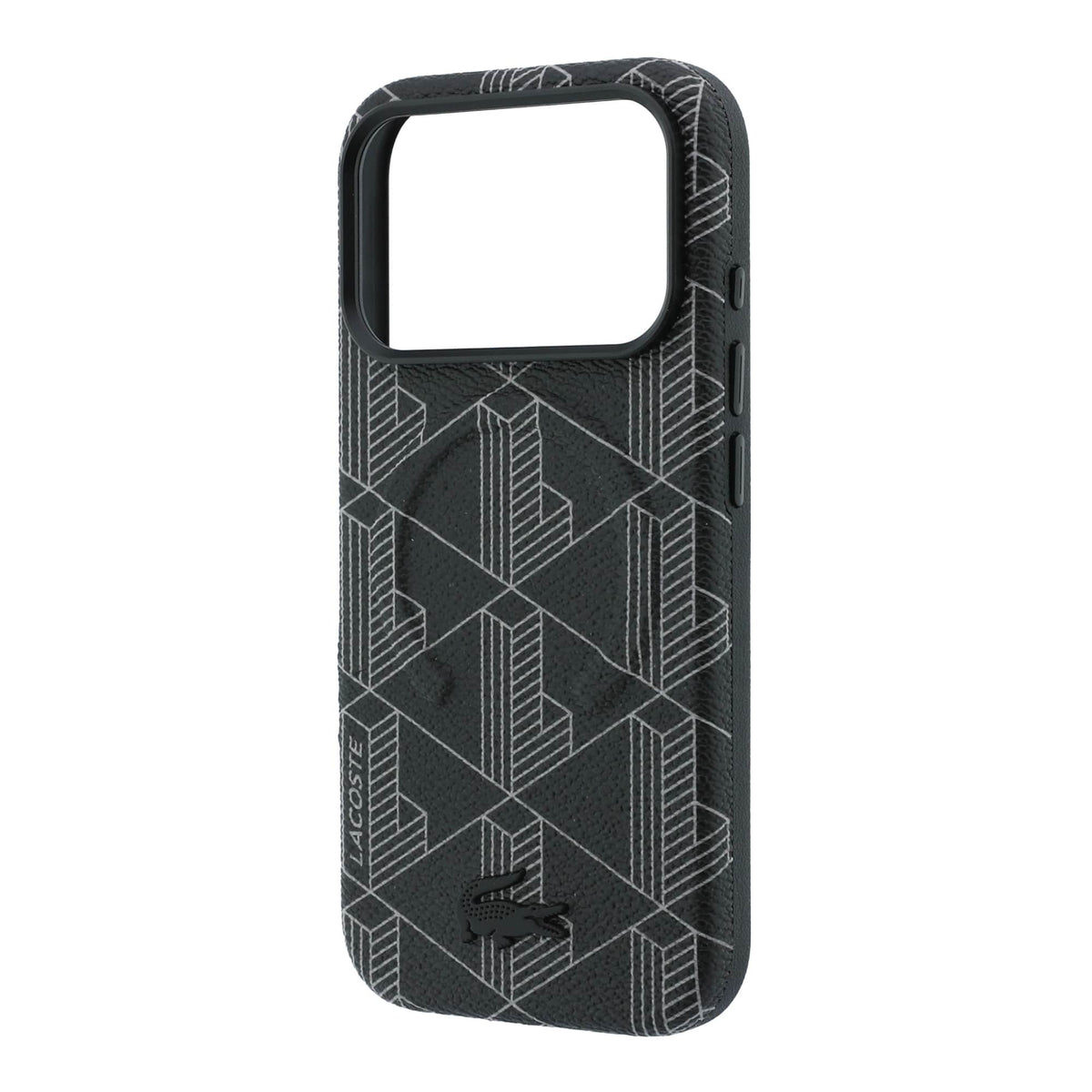 Lacoste PU Leather Blend Embossed MagSafe Case For iPhone 18 Pro Max