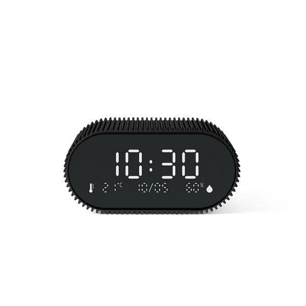 Lexon Ray Alarm Clock with Alarm Thermometer & Hygrometer