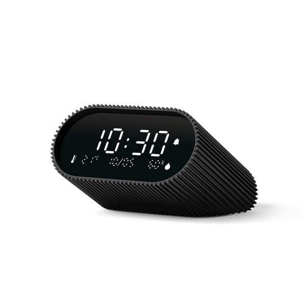 Lexon Ray Alarm Clock with Alarm Thermometer & Hygrometer