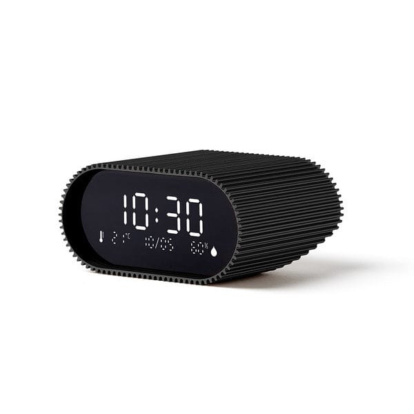 Lexon Ray Alarm Clock with Alarm Thermometer & Hygrometer