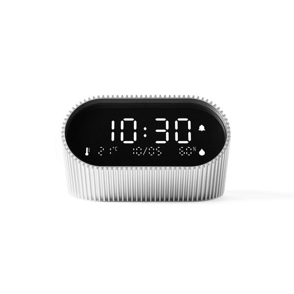 Lexon Ray Alarm Clock with Alarm Thermometer & Hygrometer