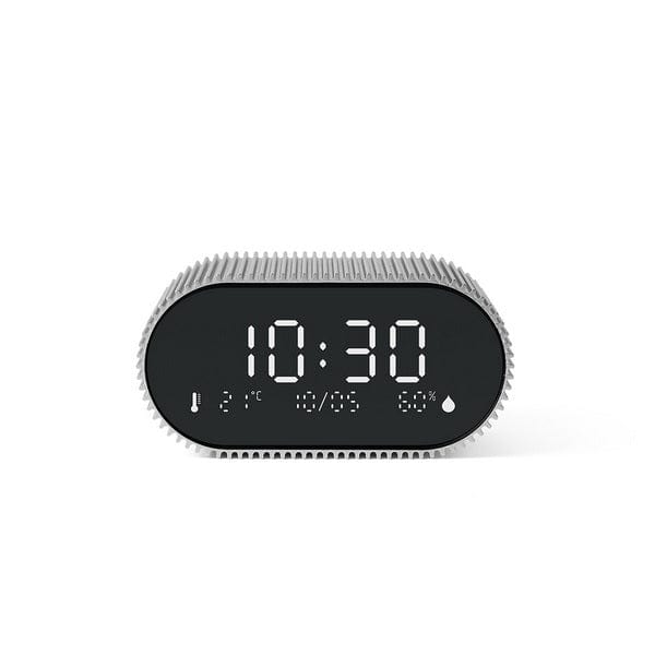 Lexon Ray Alarm Clock with Alarm Thermometer & Hygrometer