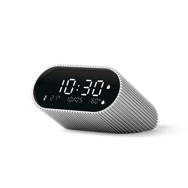 Lexon Ray Alarm Clock with Alarm Thermometer & Hygrometer