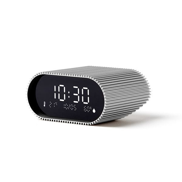 Lexon Ray Alarm Clock with Alarm Thermometer & Hygrometer