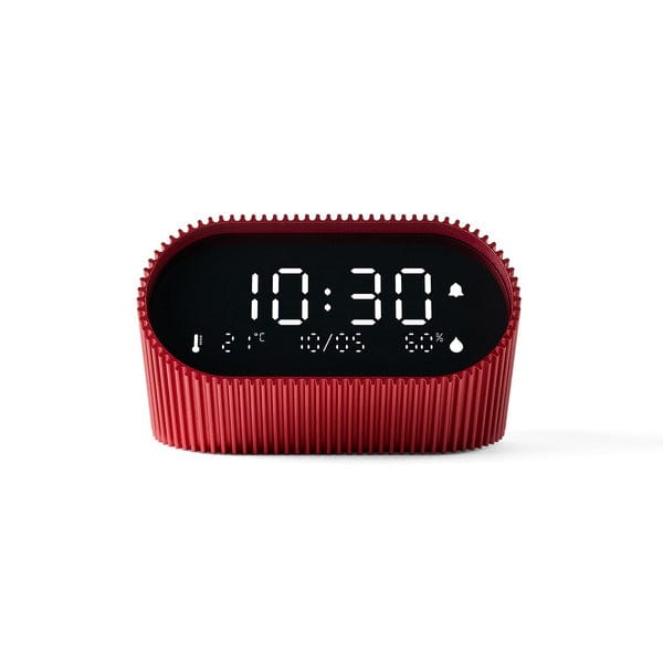 Lexon Ray Alarm Clock with Alarm Thermometer & Hygrometer