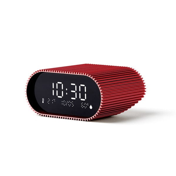 Lexon Ray Alarm Clock with Alarm Thermometer & Hygrometer