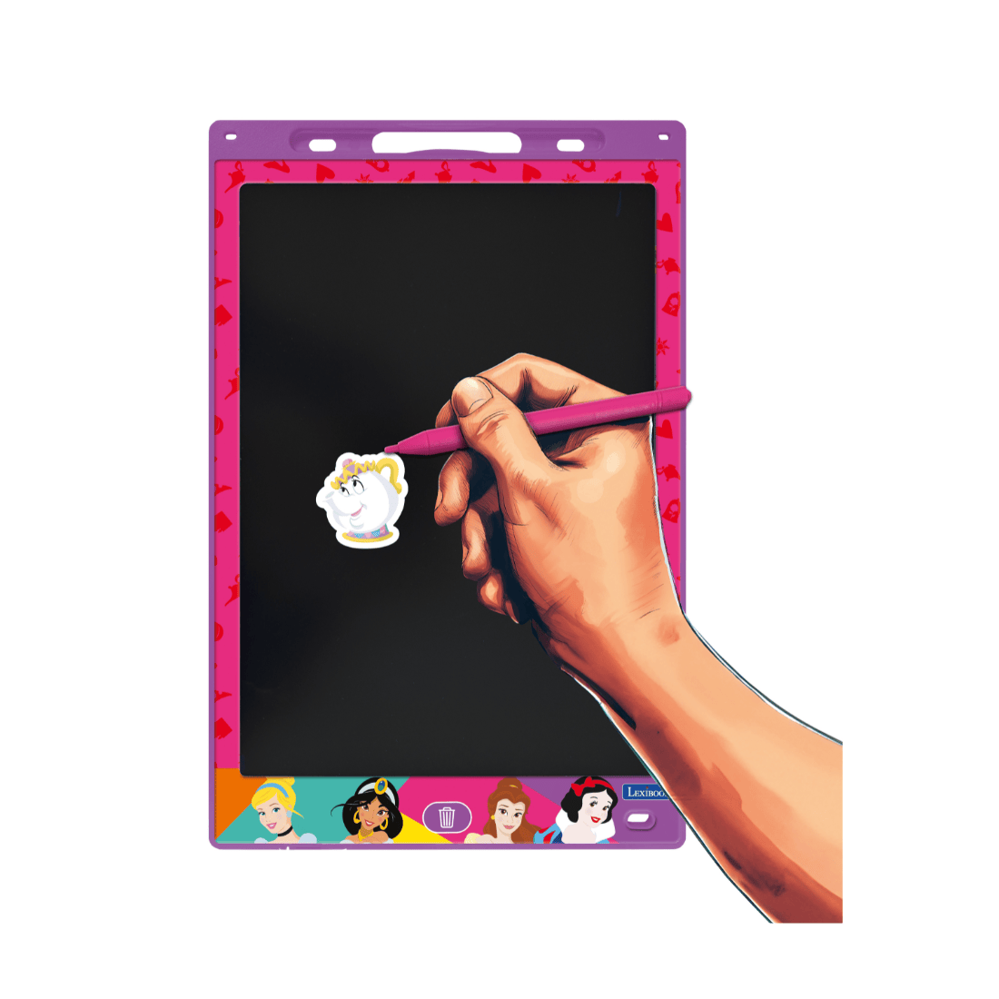 Lexibook CRT10 Series Educational Multicolor E-ink Drawing Tablet | 28cm With Stencils