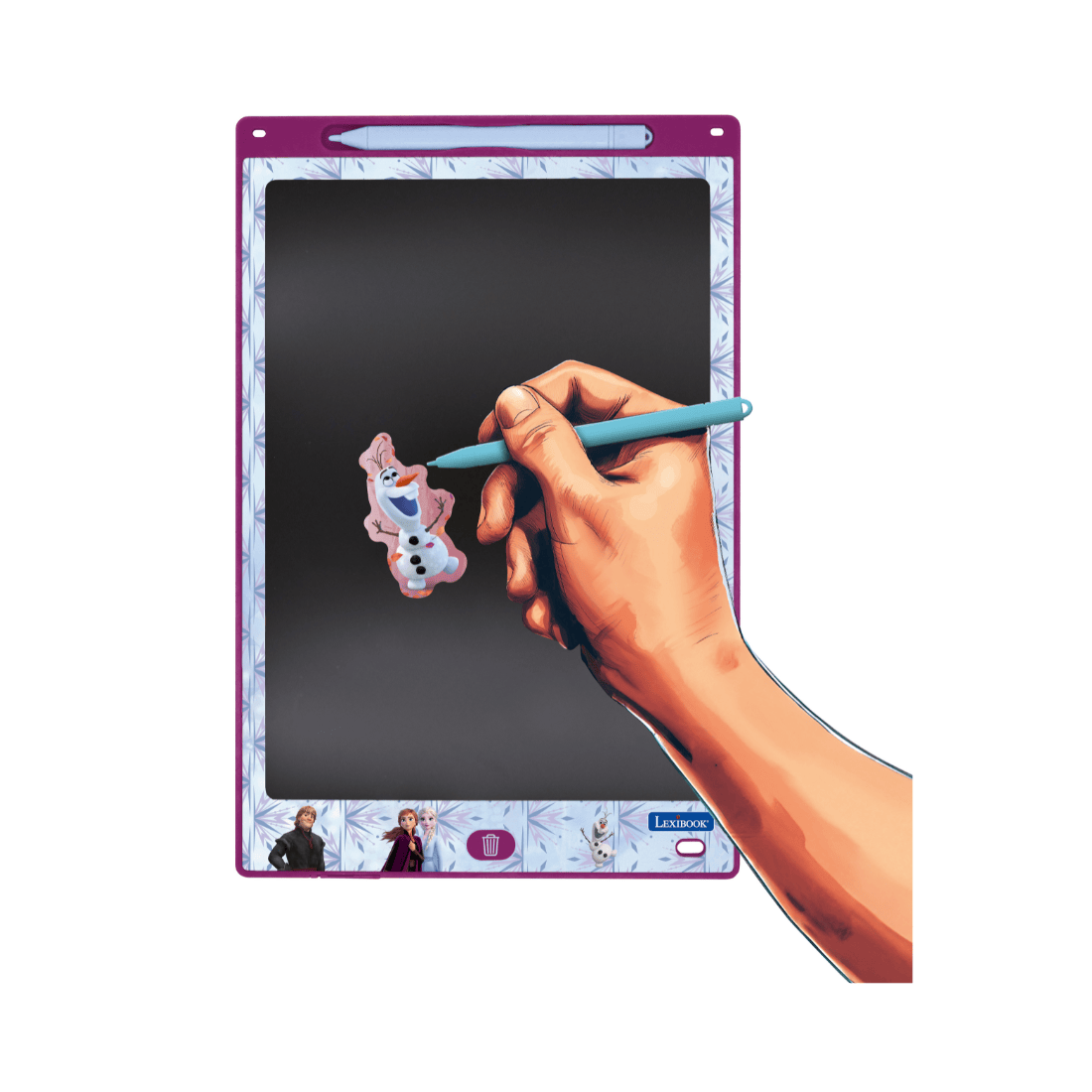 Lexibook CRT10 Series Educational Multicolor E-ink Drawing Tablet | 28cm With Stencils