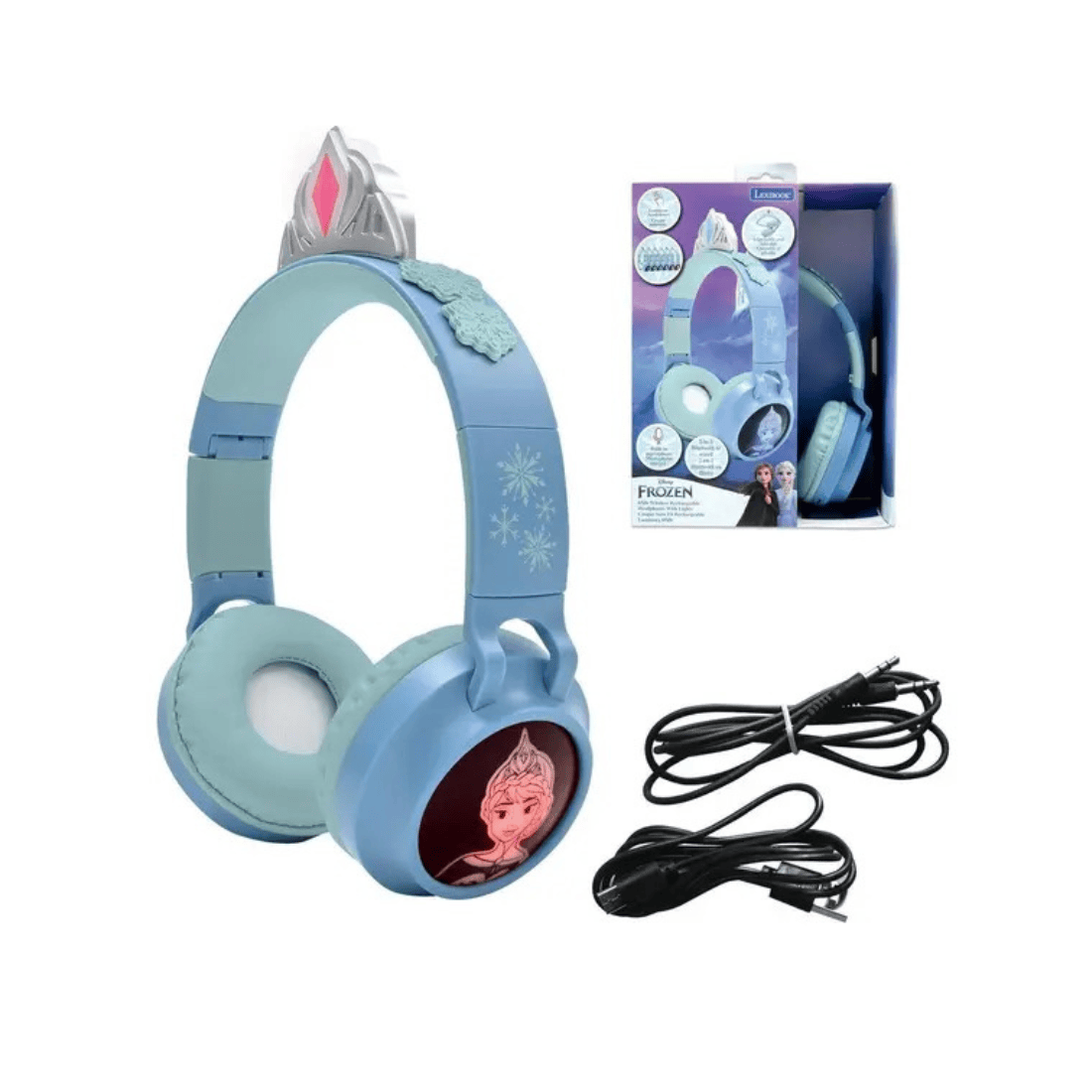 Lexibook HPBT015 Series Bluetooth And Wired Foldable Headphones with Safe Volume Limitation
