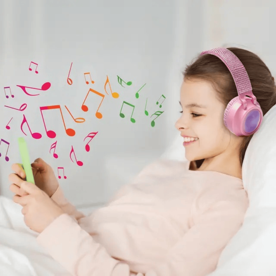 Lexibook HPBT015 Series Bluetooth And Wired Foldable Headphones with Safe Volume Limitation