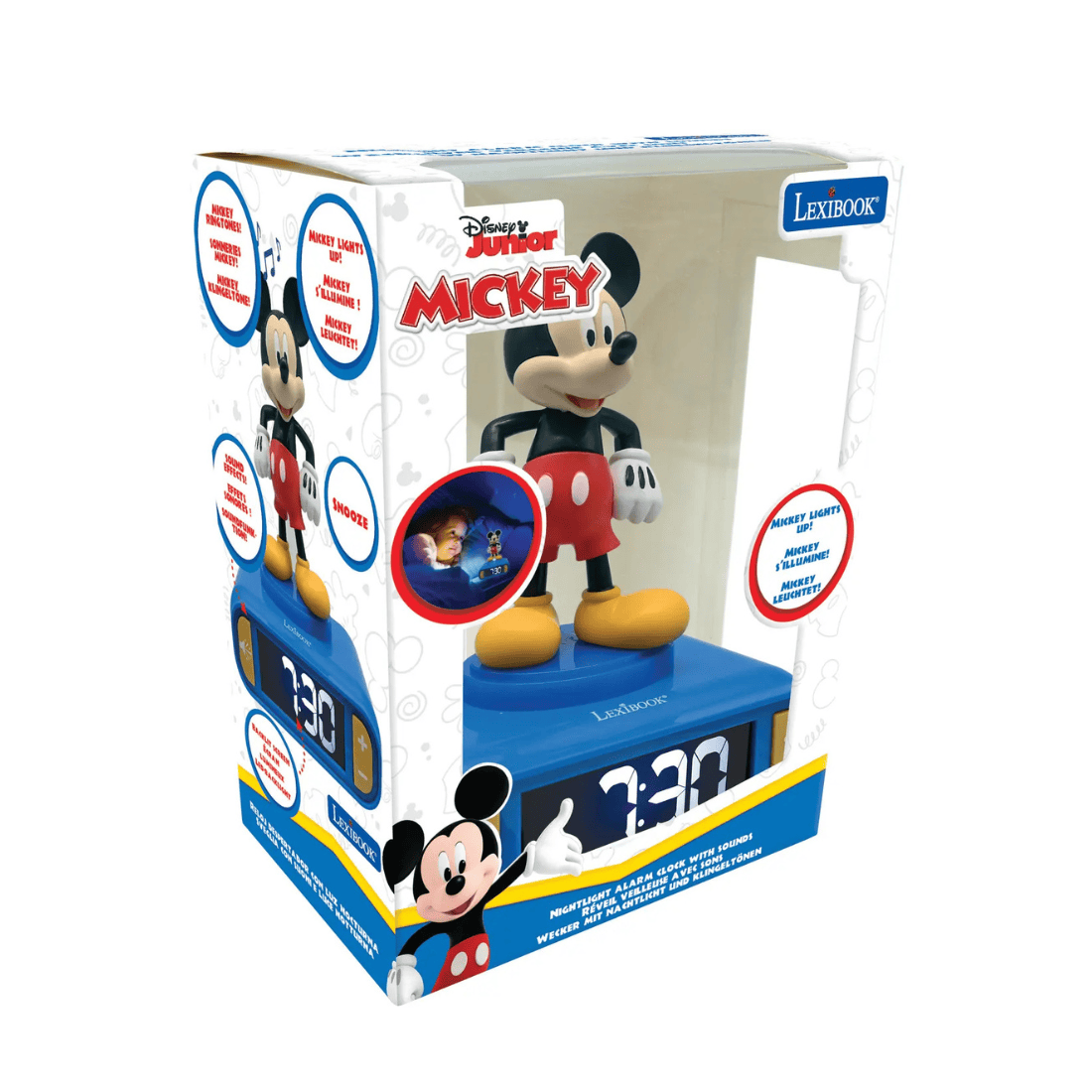 Lexibook RL800 Series Alarm Clock With 3D Figurine Night Light