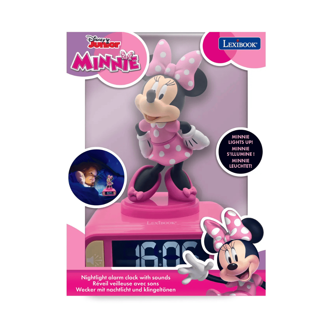 Lexibook RL800 Series Alarm Clock With 3D Figurine Night Light