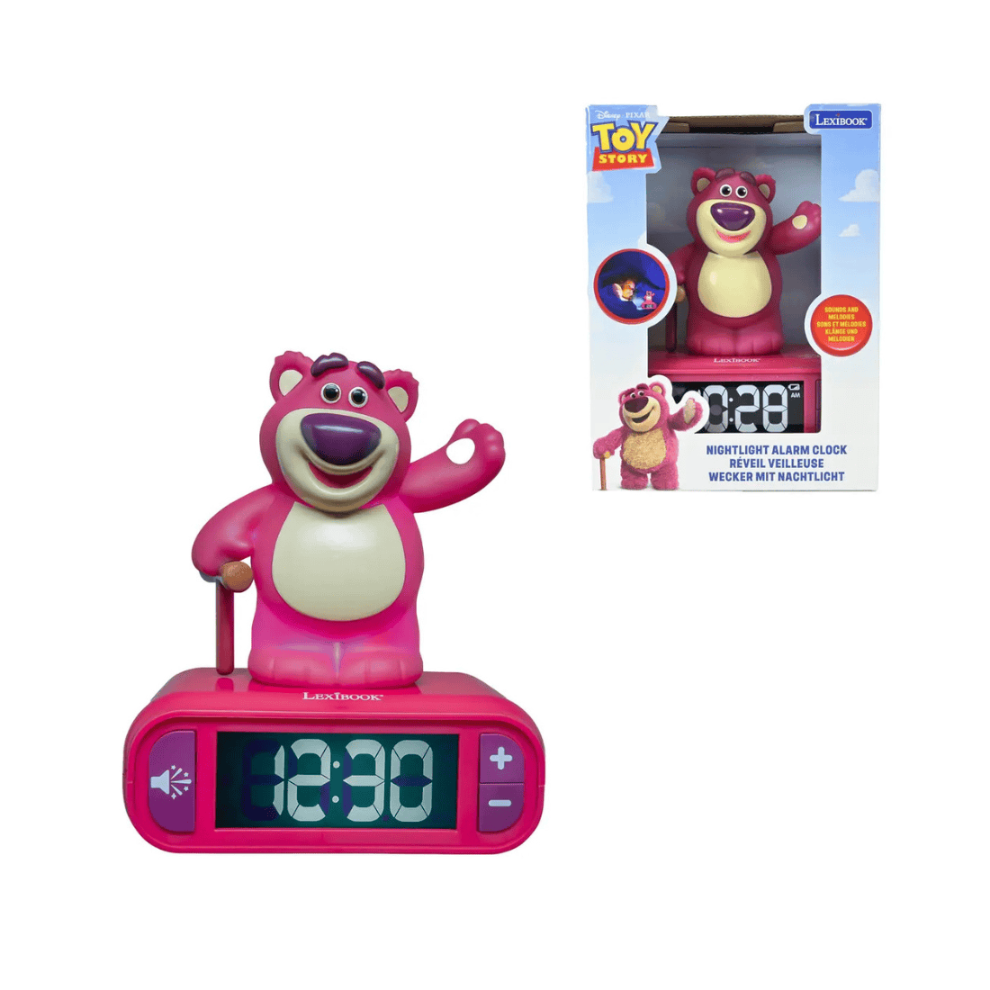 Lexibook RL800 Series Alarm Clock With 3D Figurine Night Light