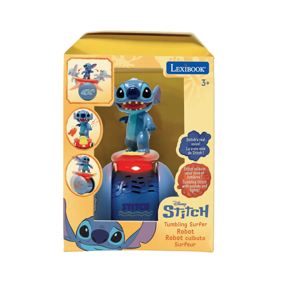 Lexibook POWERMAN Roller Surfer Stitch | One-Wheel Perfect Balanced Stitch with Light & Sound Effects