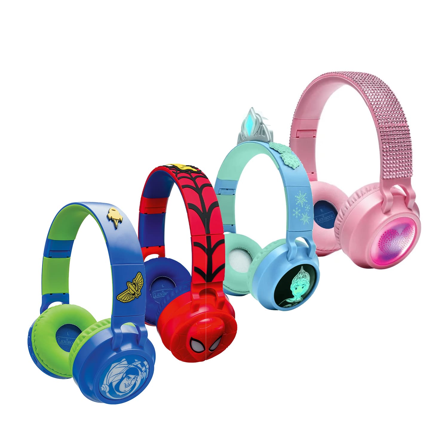 Lexibook HPBT015 Series Bluetooth And Wired Foldable Headphones with Safe Volume Limitation