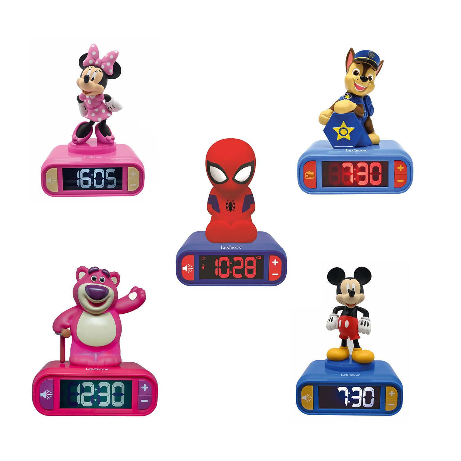 Lexibook RL800 Series Alarm Clock With 3D Figurine Night Light