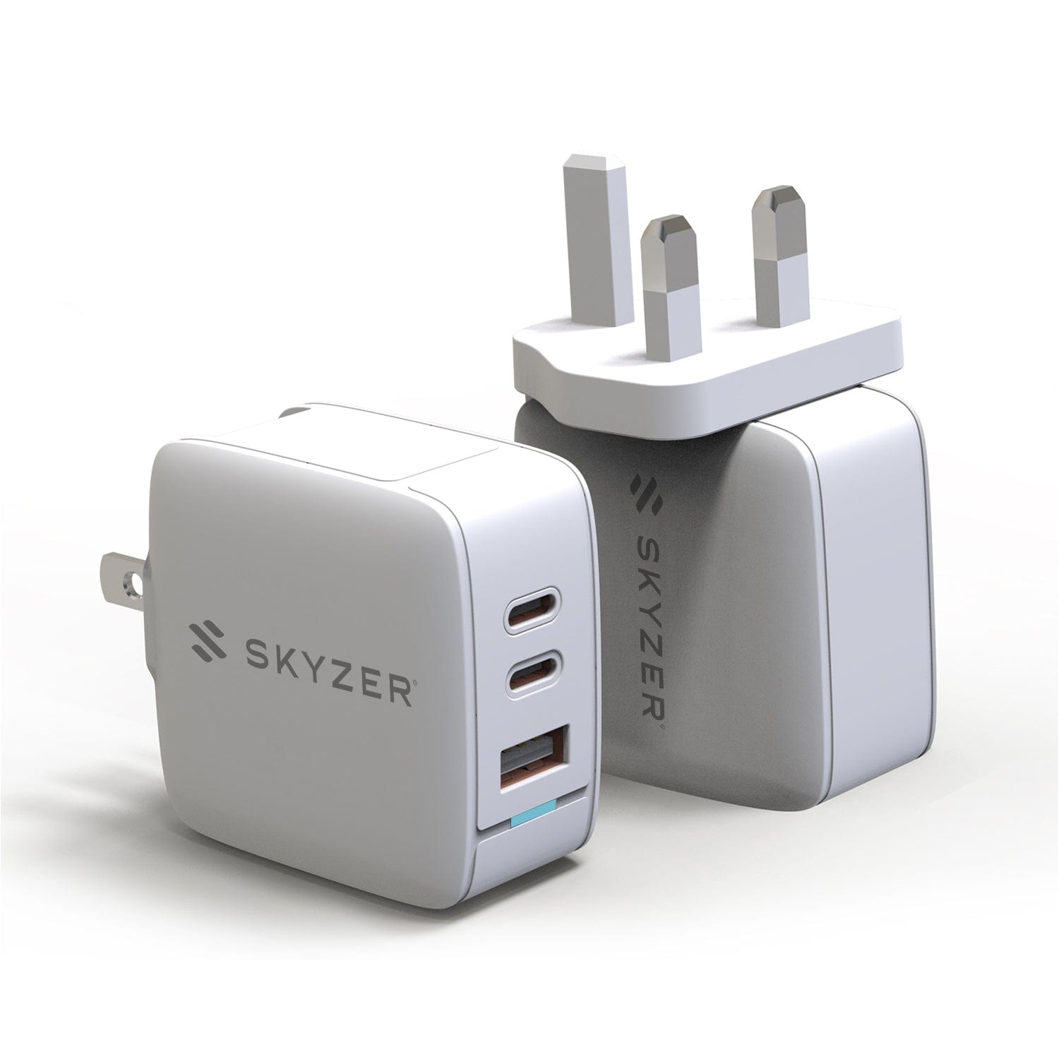 Skyzer PD158 SpeedPro 65W Max Fast Charging Wall Charger with 2 USB-C + 1 USB-A Port