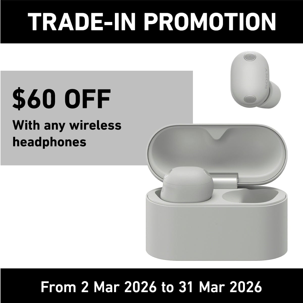 Sony WF-1000XM6 Wireless Noise Cancelling Earbuds