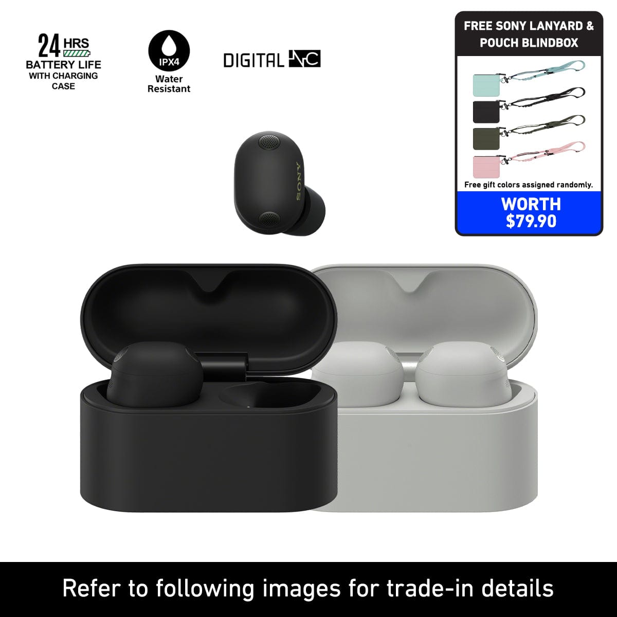 [Pre-Order] Sony WF-1000XM6 Wireless Noise Cancelling Earbuds (Ships from 1 Mar 2026)