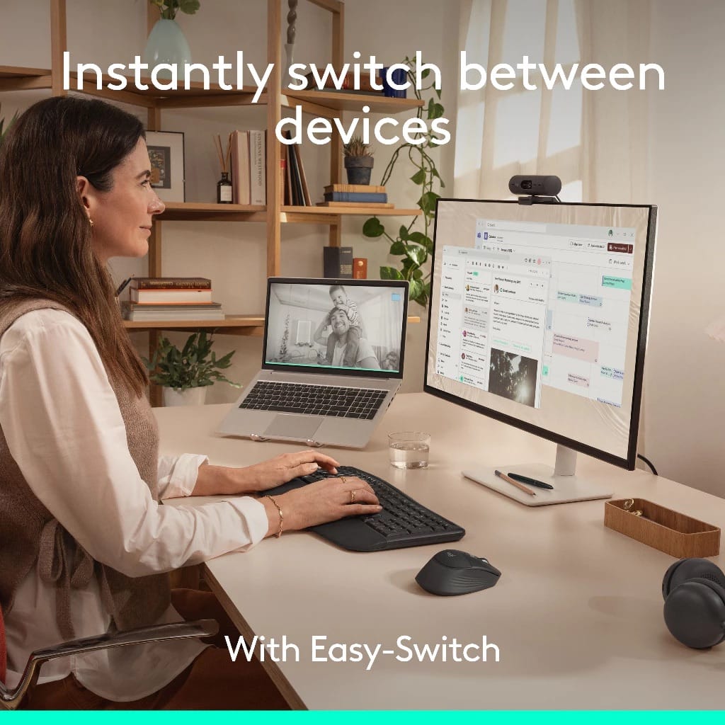 Logitech Signature Comfort Plus M850 L | Wireless Bluetooth Mouse With Palm Cushion For Enhanced Comfort