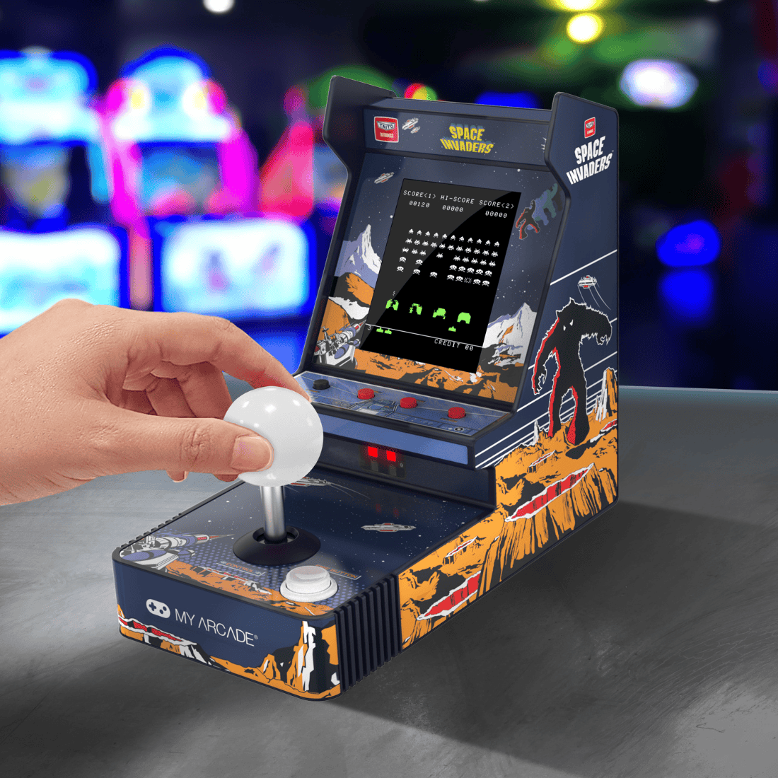My Arcade Space Invaders Joystick 7007 Handheld Games
