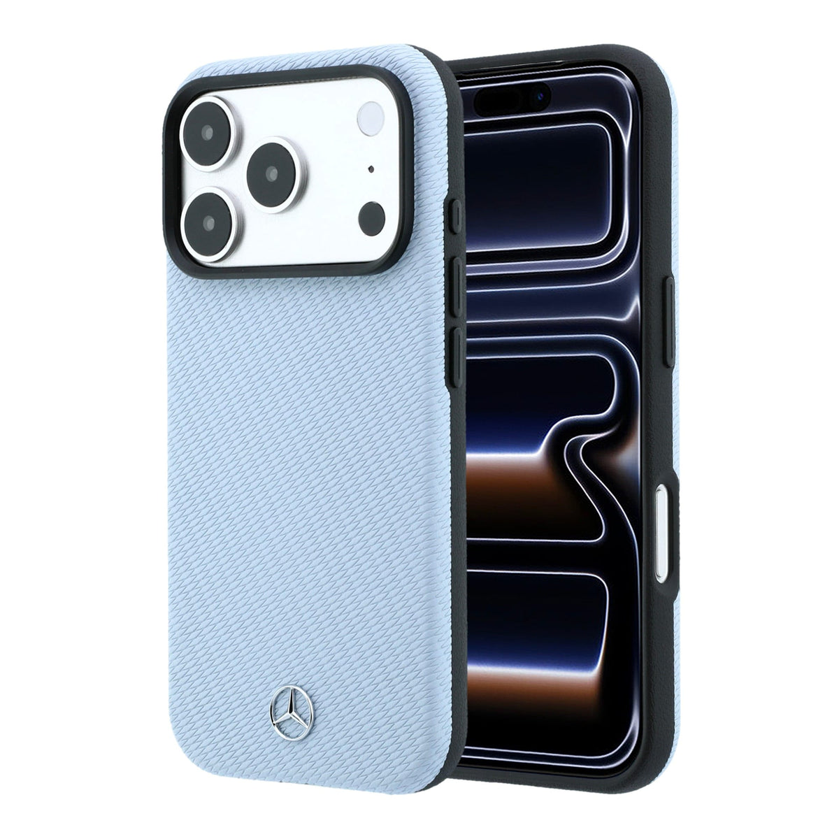 Mercedes-Benz PU Leather Wood Effect MagSafe Case For iPhone 18 Pro Max