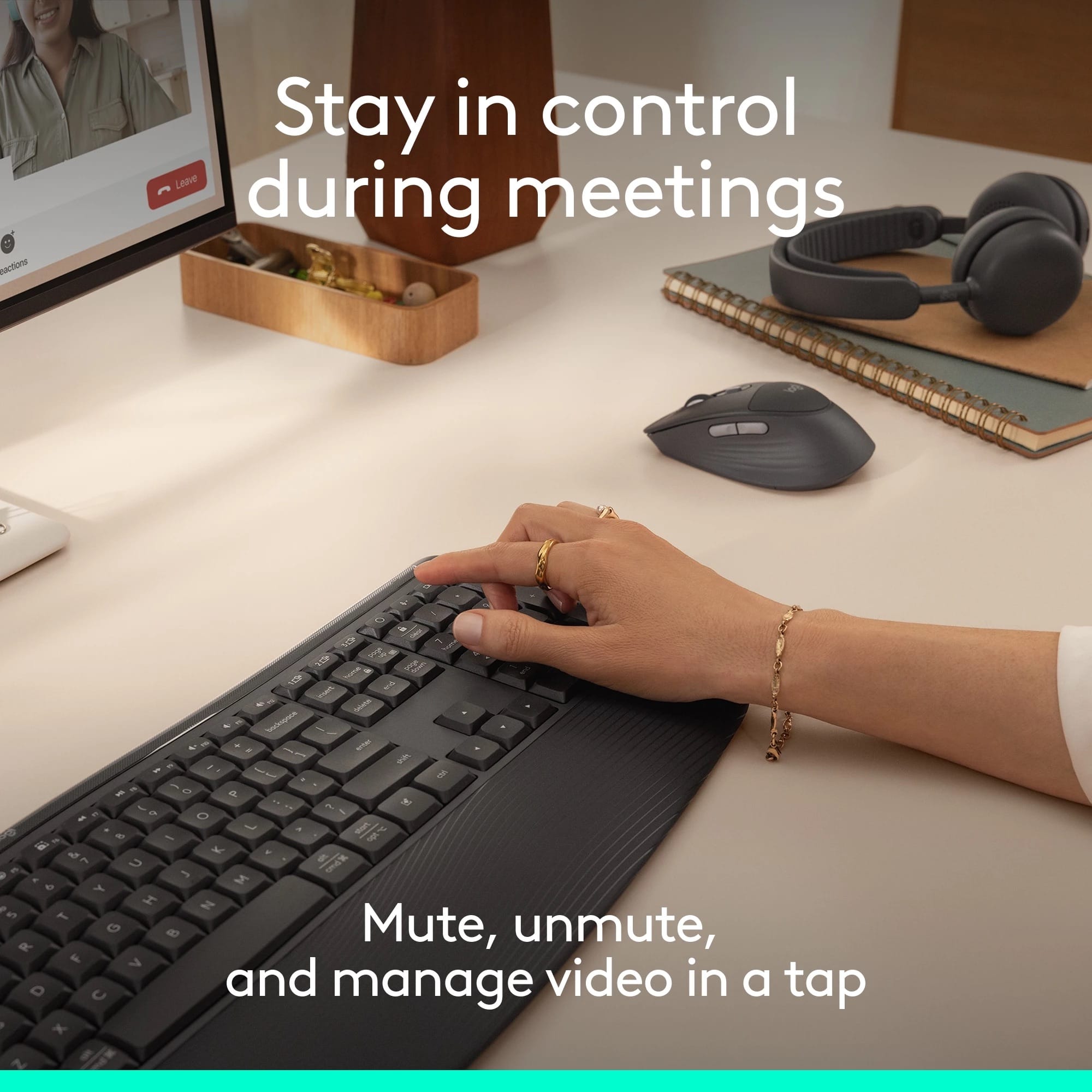 Logitech Signature Comfort Plus Combo MK880 | Bluetooth Keyboard And Mouse Combo Combo For All Day Comfort